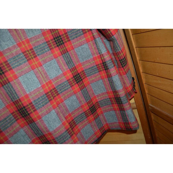 Vintage Mens Suit Jacket Sport Coat Blazer 1970s Wool Red Plaid - Picture 6 of 6